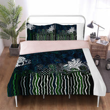 Load image into Gallery viewer, Teal green abstract print SF_F7 Beddings
